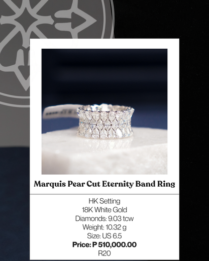 Marquis Pear Cut Eternity Band Ring