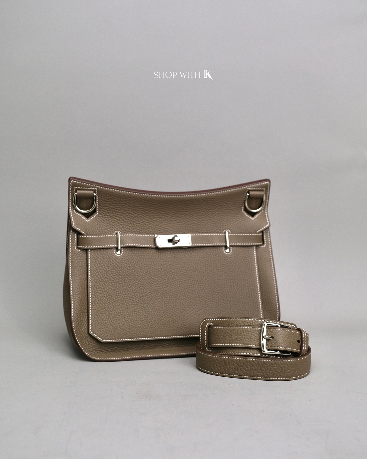 Hermes Jypsiere 28 Etoupe PHW