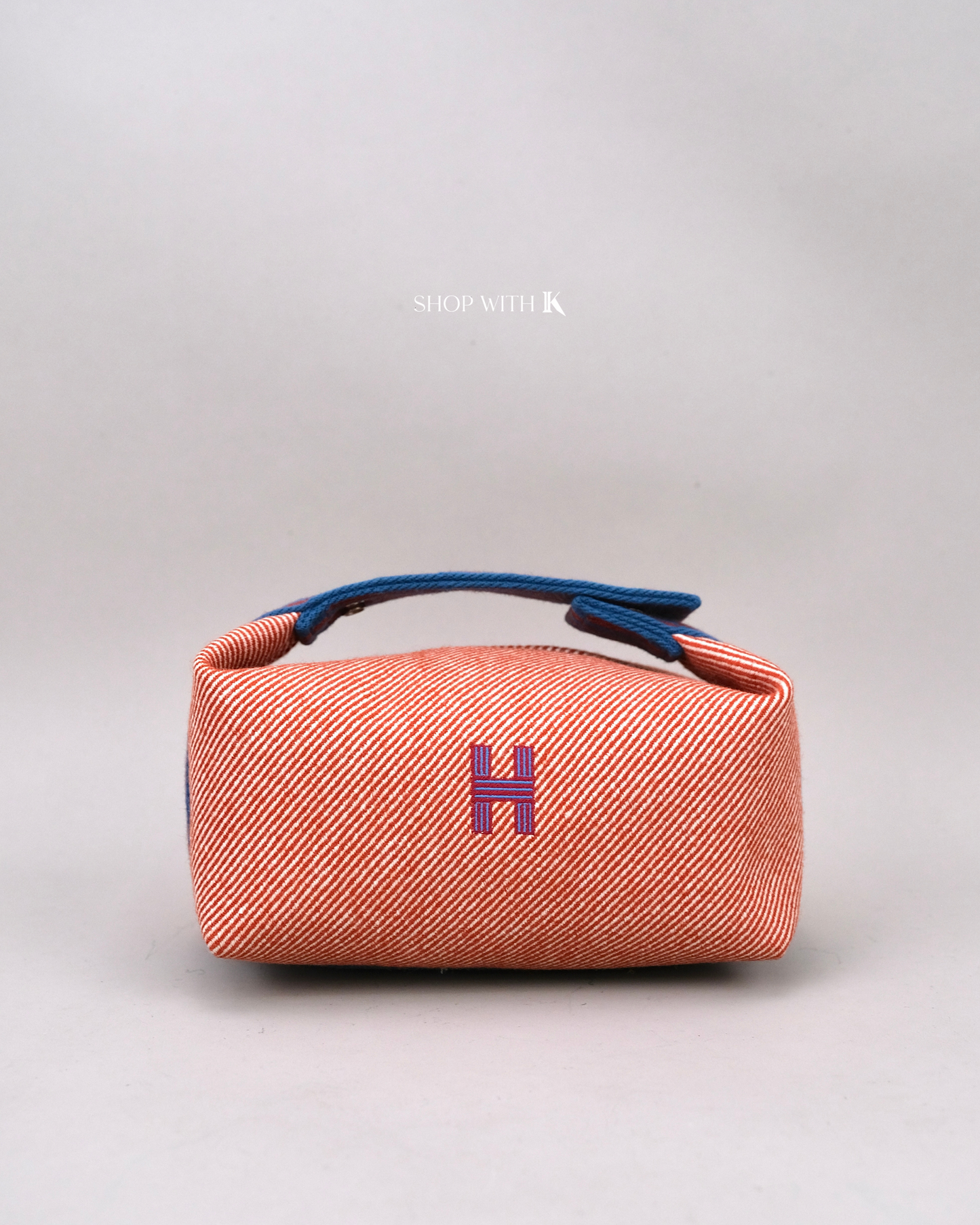 Hermes Bride A Brac Blue/Burgundy