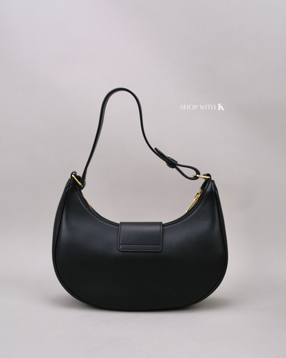 Celine Triomphe Hobo Black