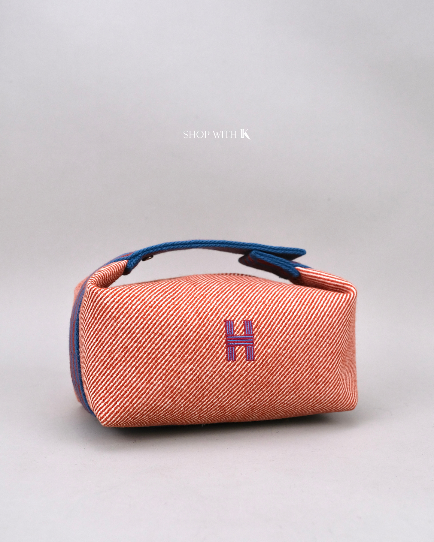 Hermes Bride A Brac Blue/Burgundy