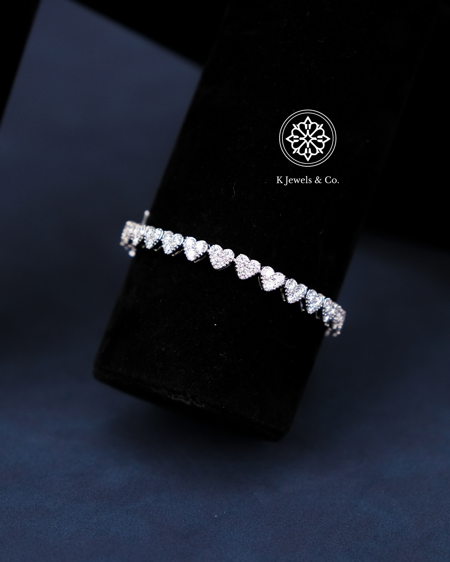 Heart Illusion Tennis Bracelet