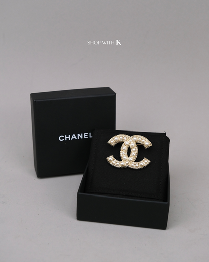 Chanel Faux Pearl Brooch