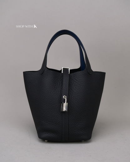 Hermes Picotin 18 Caban PHW