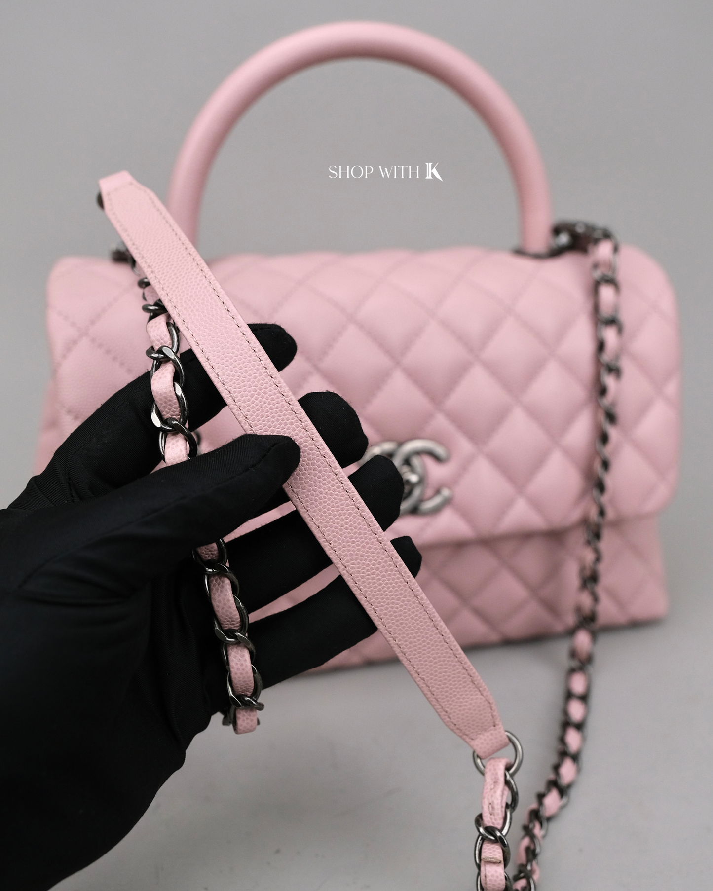 Chanel Coco Handle Pink Medium RHW