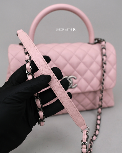 Chanel Coco Handle Pink Medium RHW