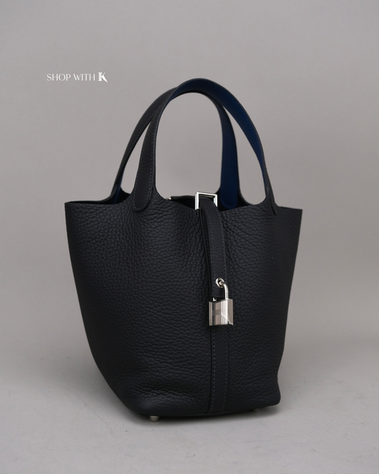 Hermes Picotin 18 Caban PHW