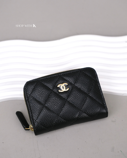 Chanel Classic Zip Coin Purse Black