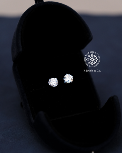 2ct ea Diamond Stud Earrings