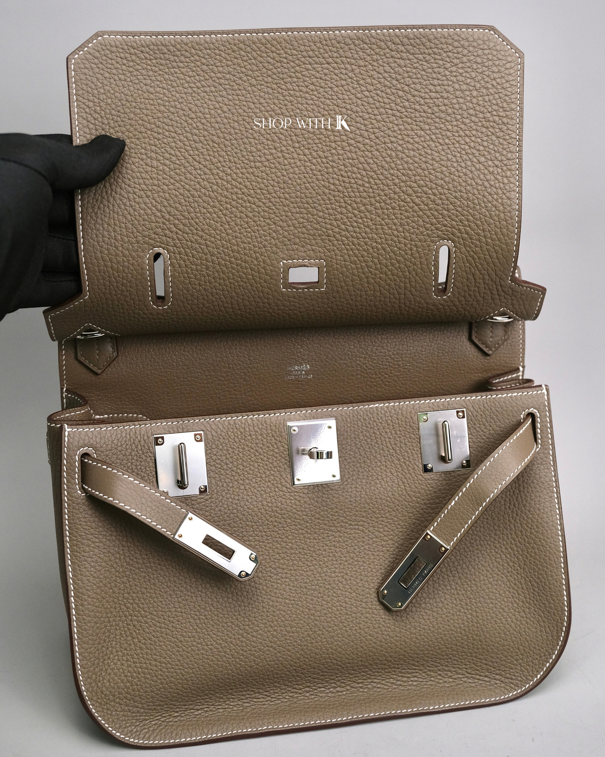 Hermes Jypsiere 28 Etoupe PHW
