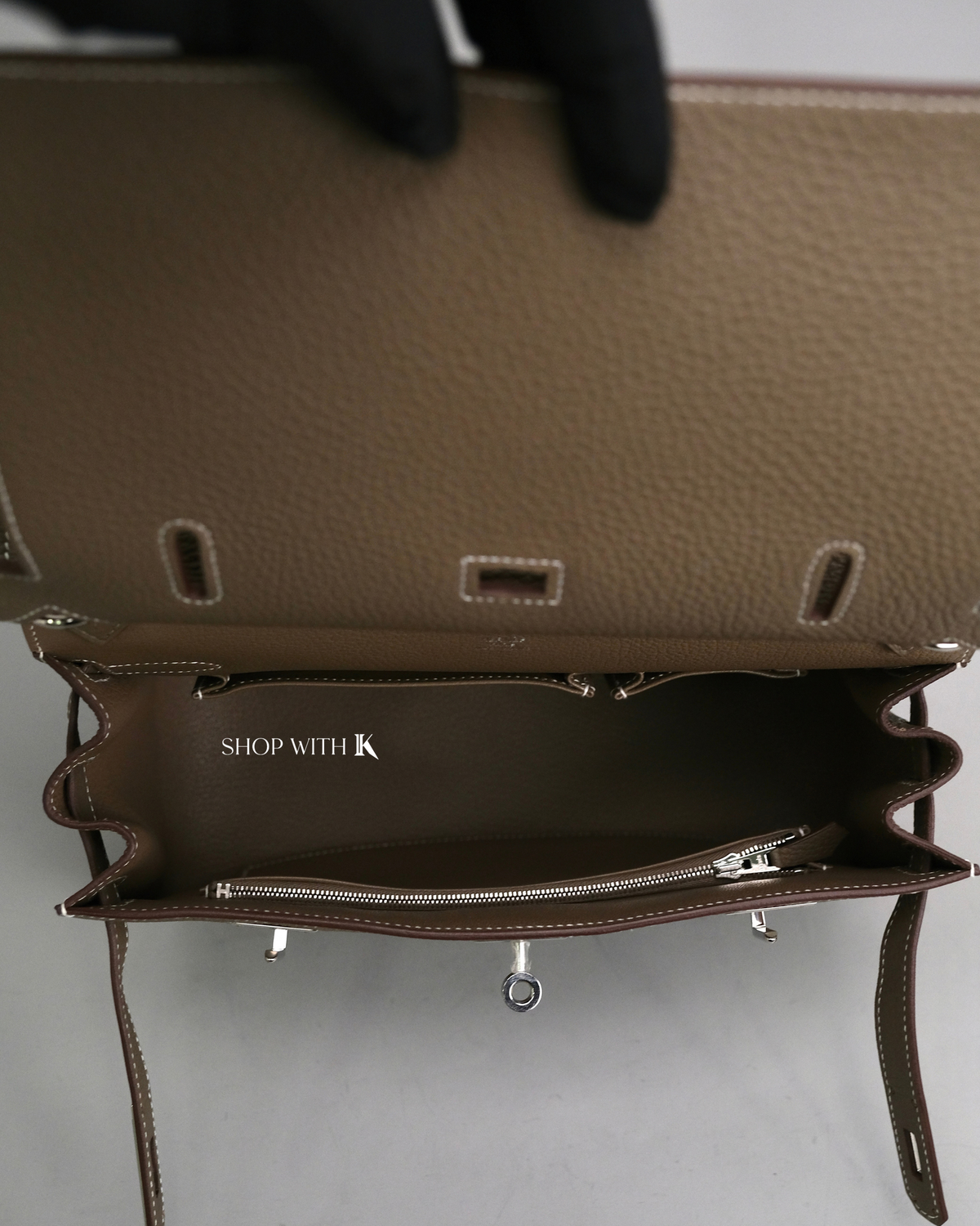 Hermes Jypsiere 28 Etoupe PHW