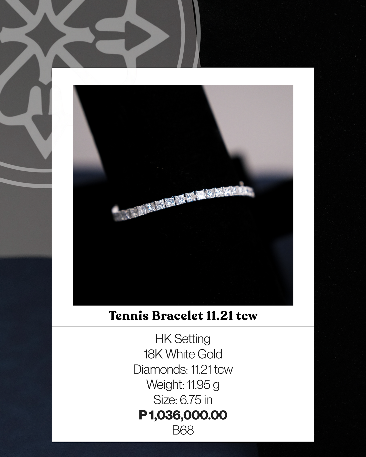 Tennis Bracelet 11.21 tcw