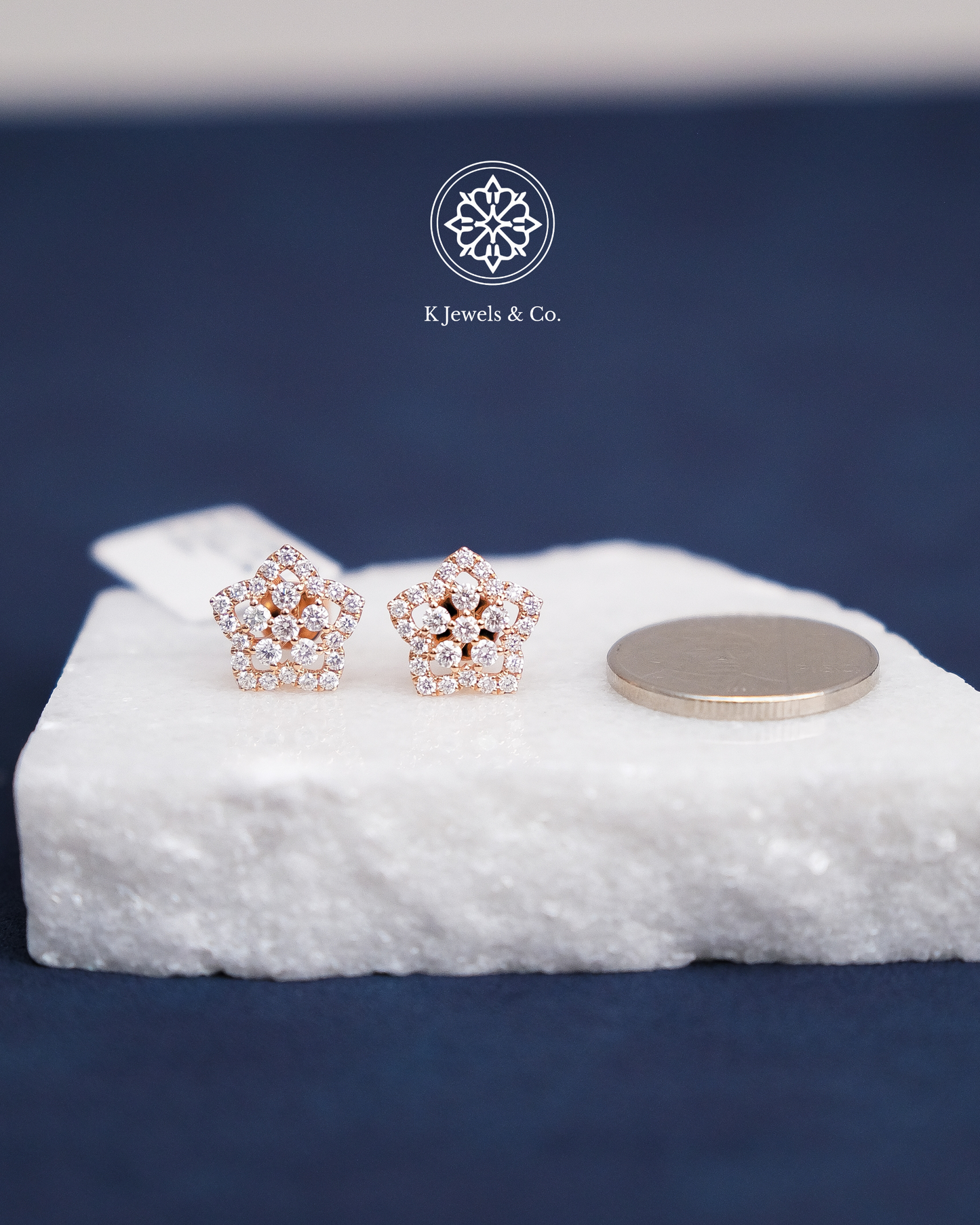 Flower Diamond Earrings
