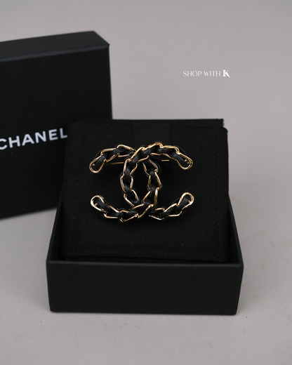 Chanel Classic Black Brooch