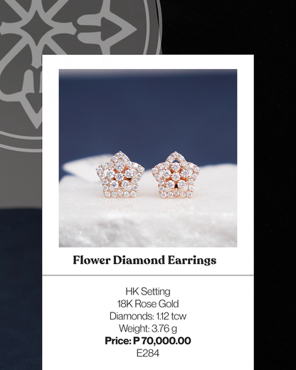 Flower Diamond Earrings