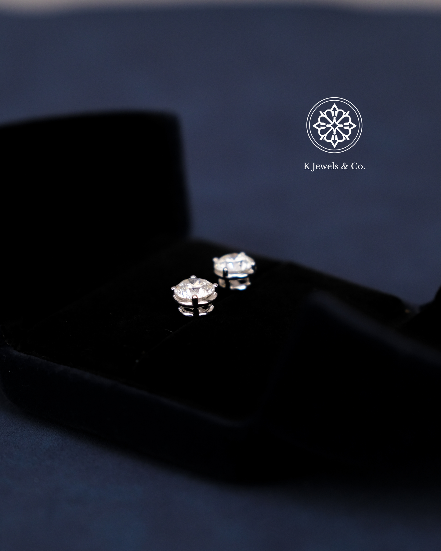 2ct ea Diamond Stud Earrings