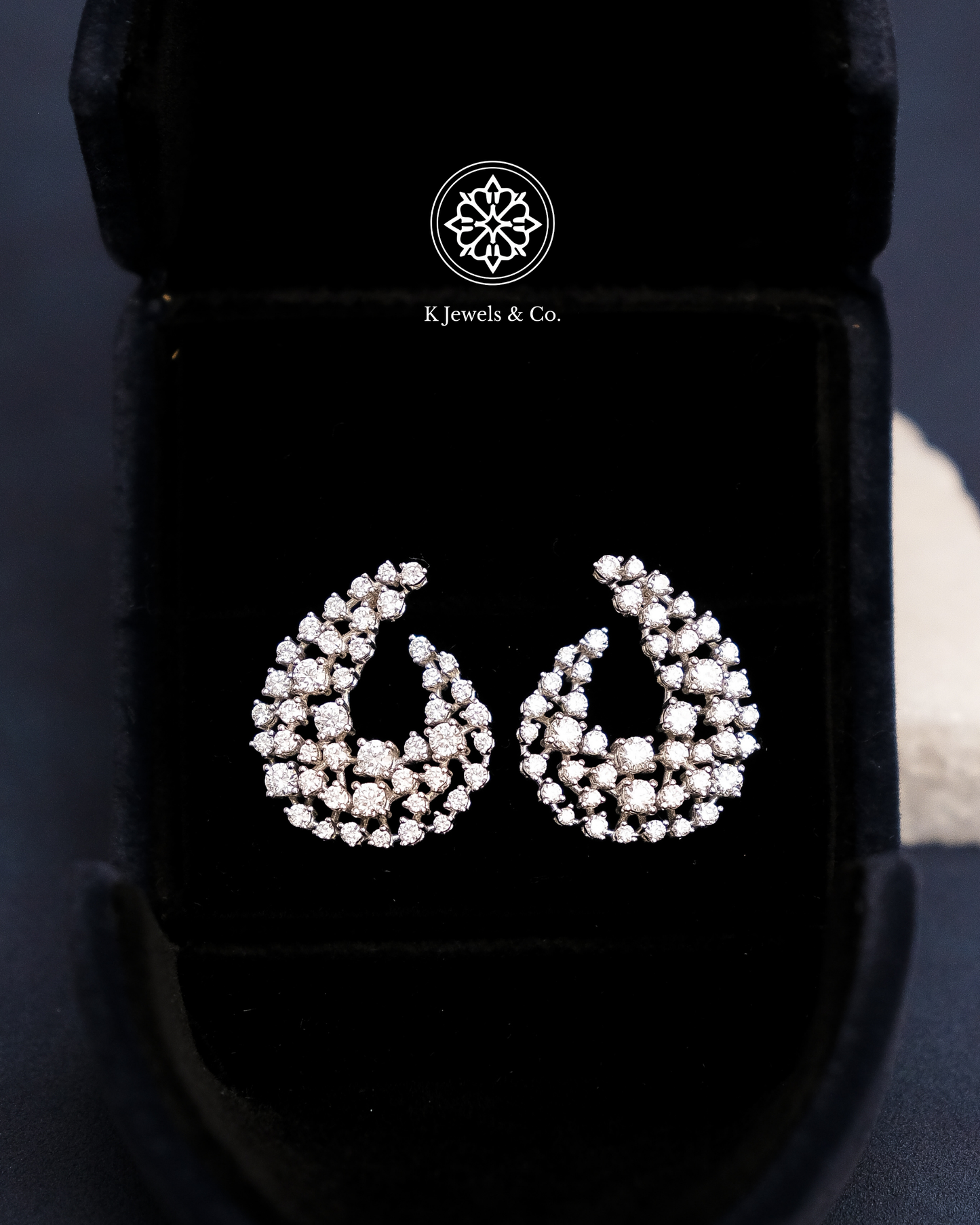Teardrop Diamond Earrings