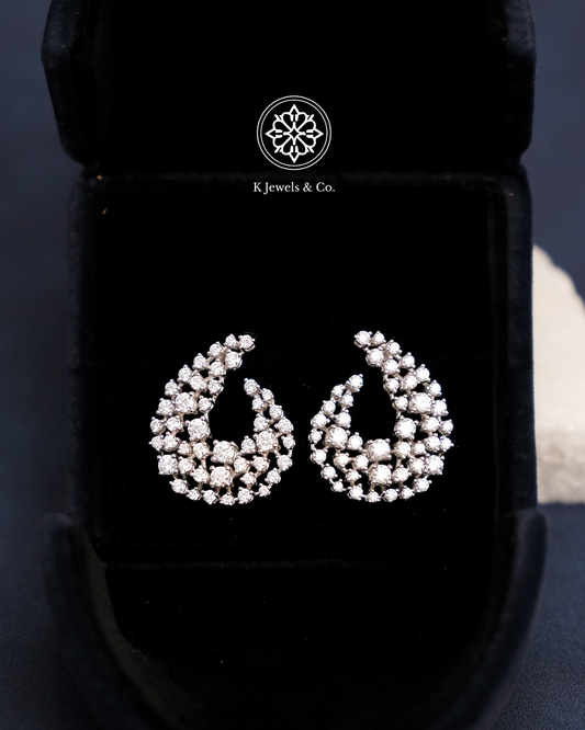 Teardrop Diamond Earrings