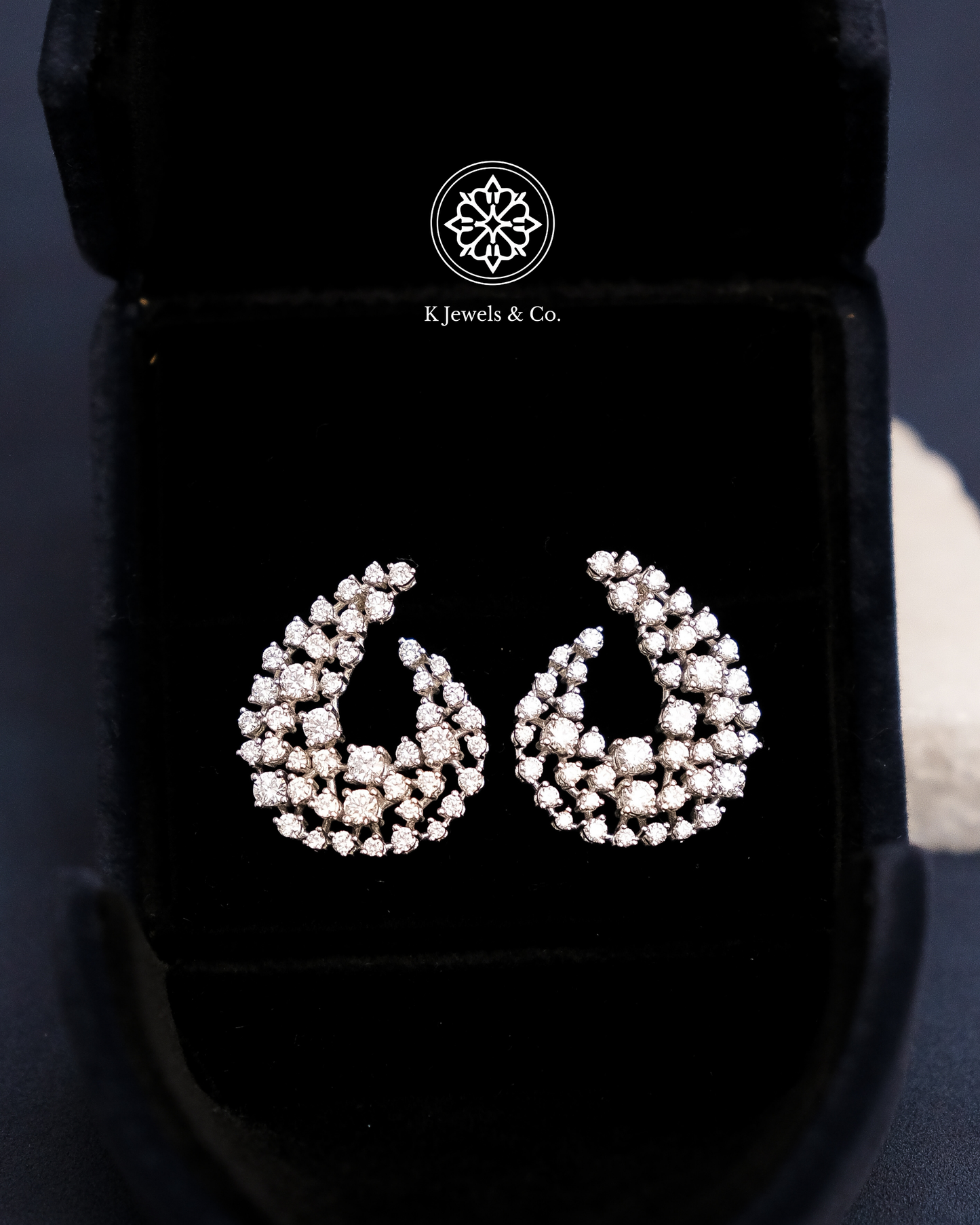 Teardrop Diamond Earrings