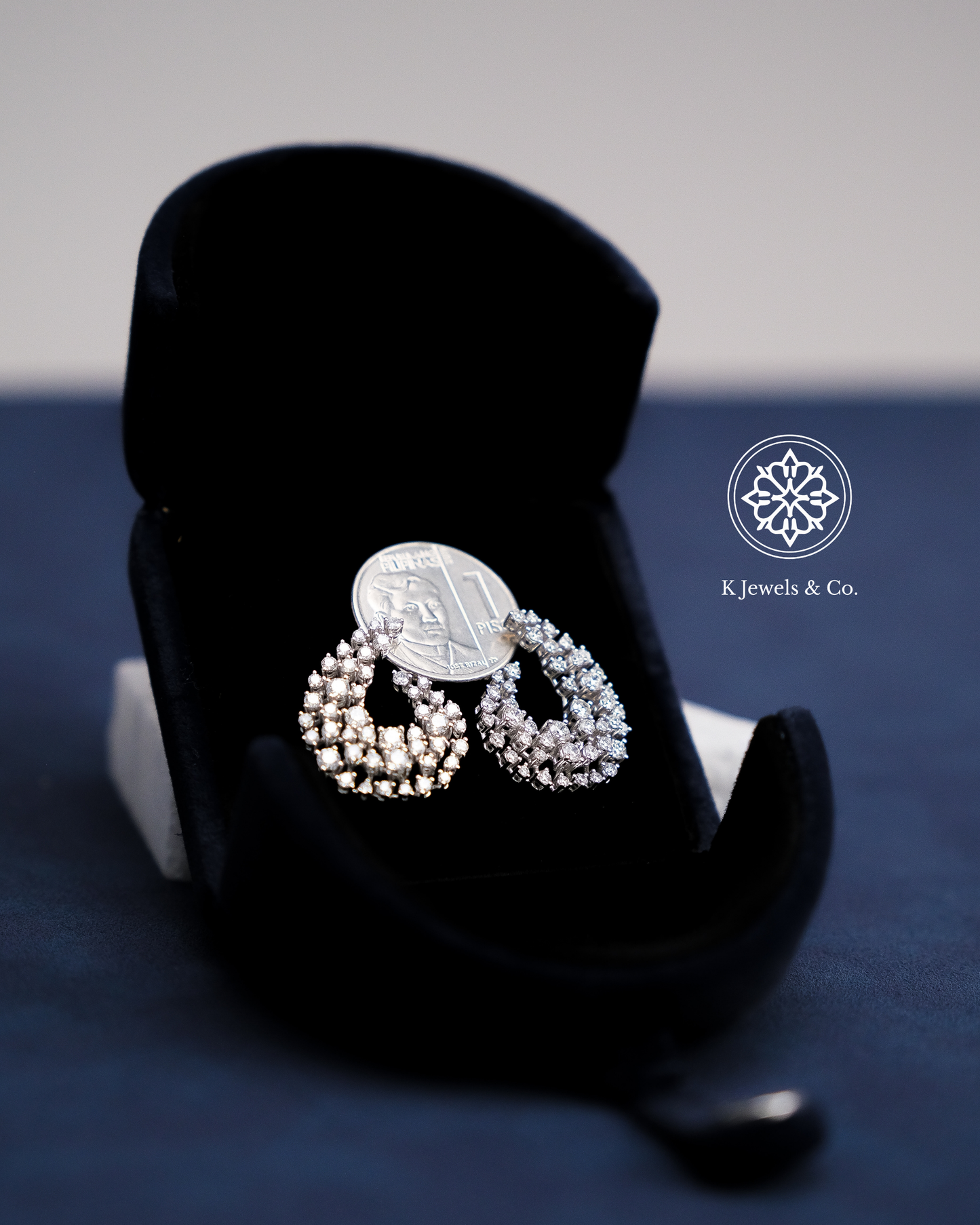 Teardrop Diamond Earrings