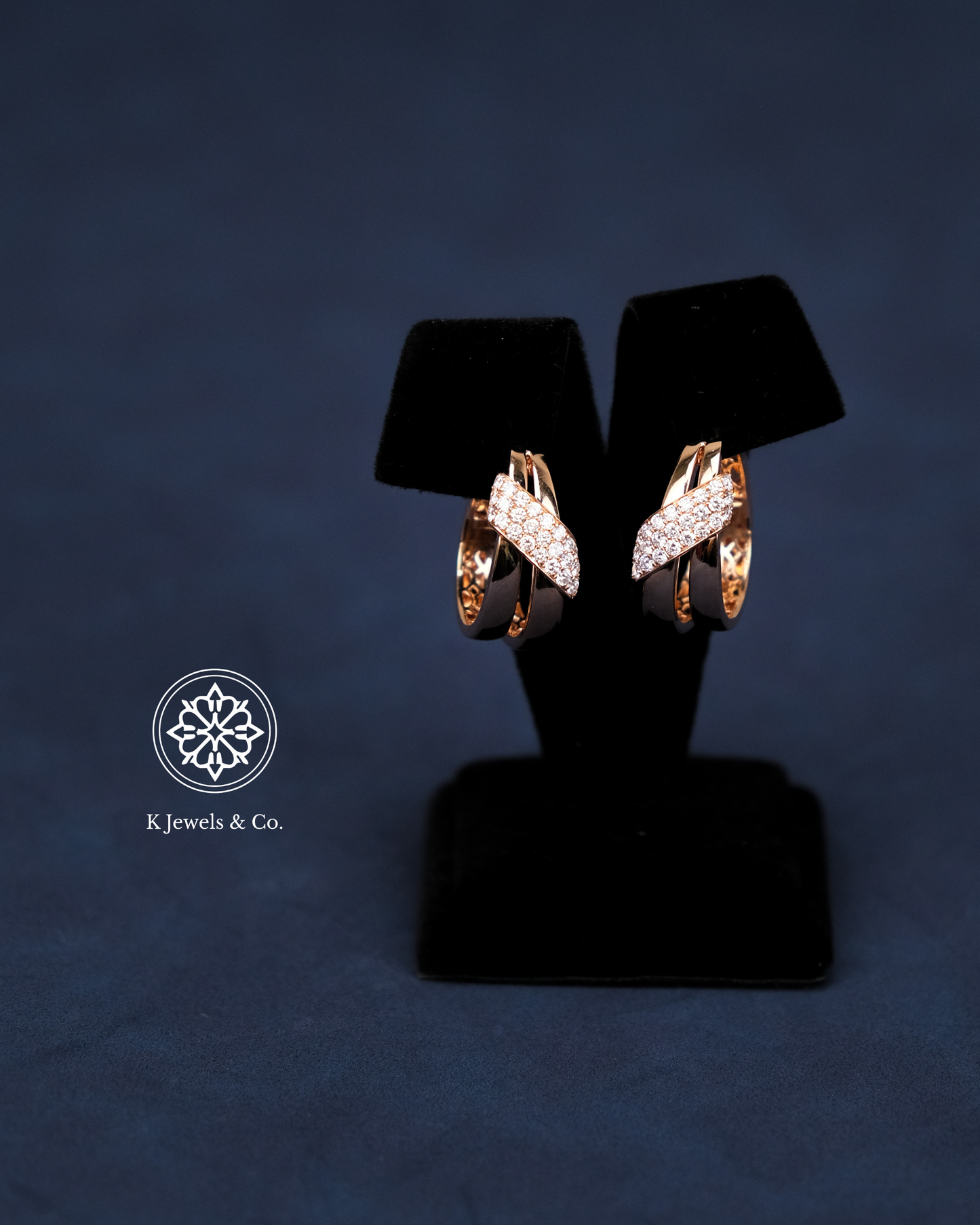 Diamond Earrings in Rose Gold