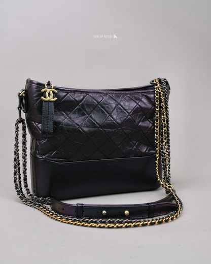 Chanel Medium Gabrielle Iridescent Blue Green