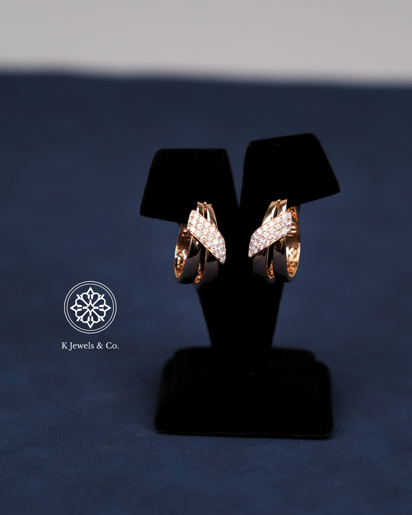 Diamond Earrings in Rose Gold