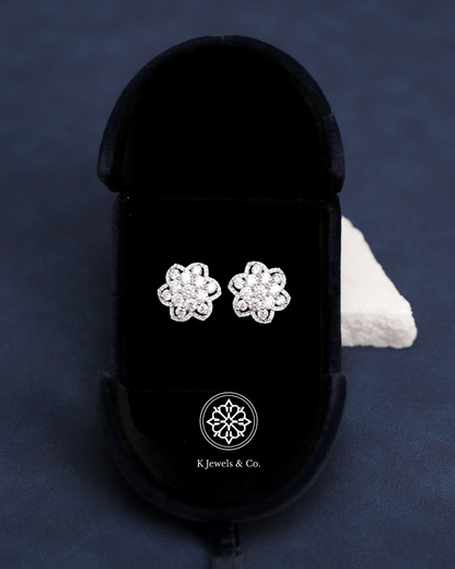 Flower Diamond Earrings