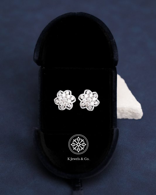 Flower Diamond Earrings