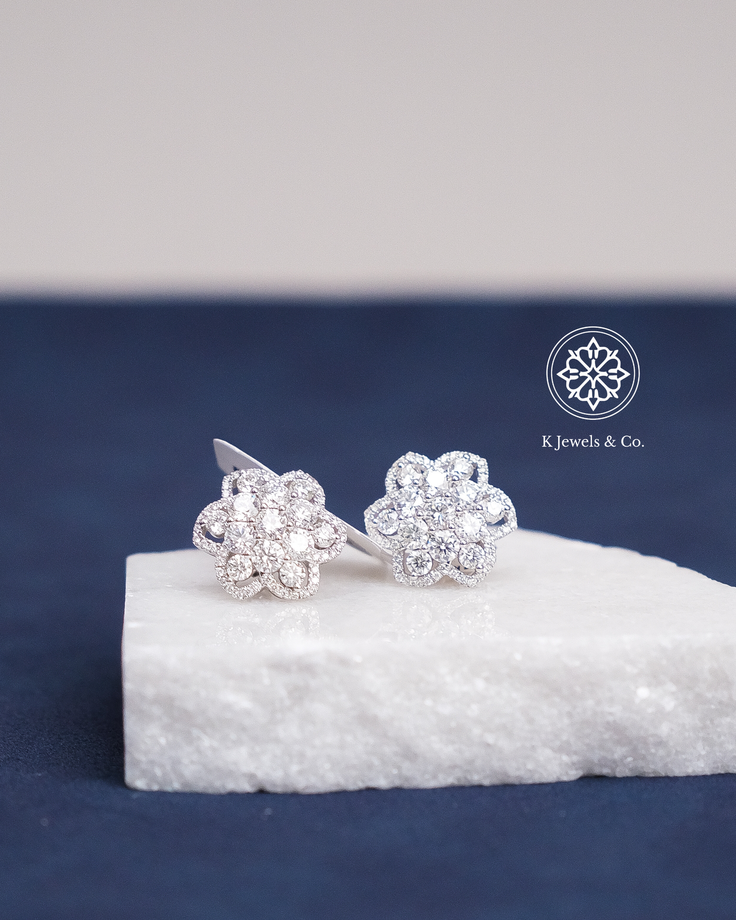 Flower Diamond Earrings