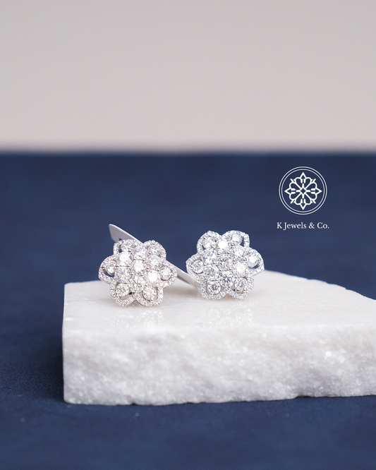 Flower Diamond Earrings