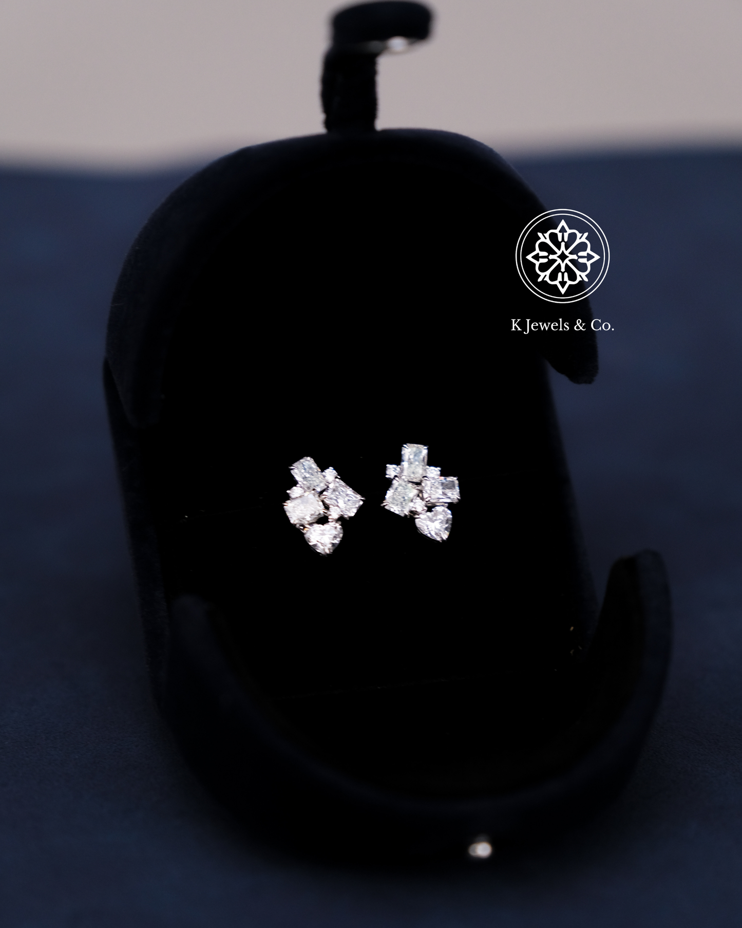 Multishape Cluster Earrings w/ GIA