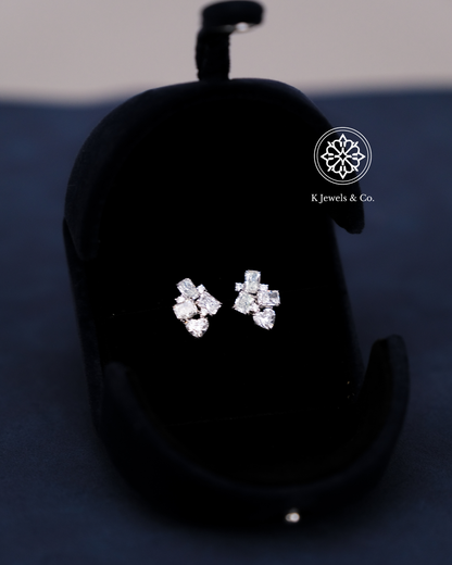 Multishape Cluster Earrings w/ GIA