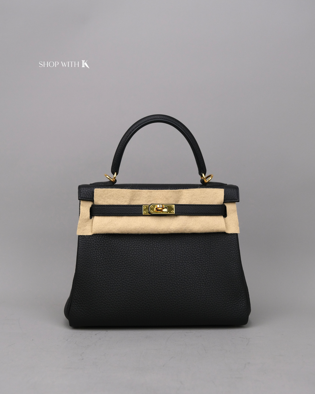 Hermes Kelly 25 Noir GHW
