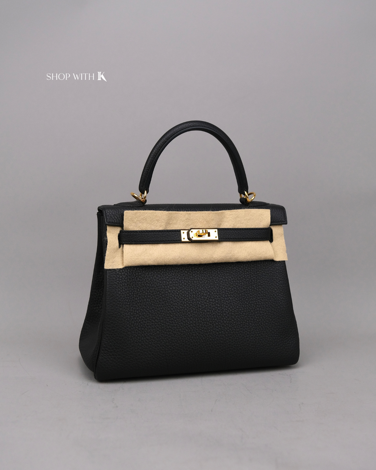 Hermes Kelly 25 Noir GHW