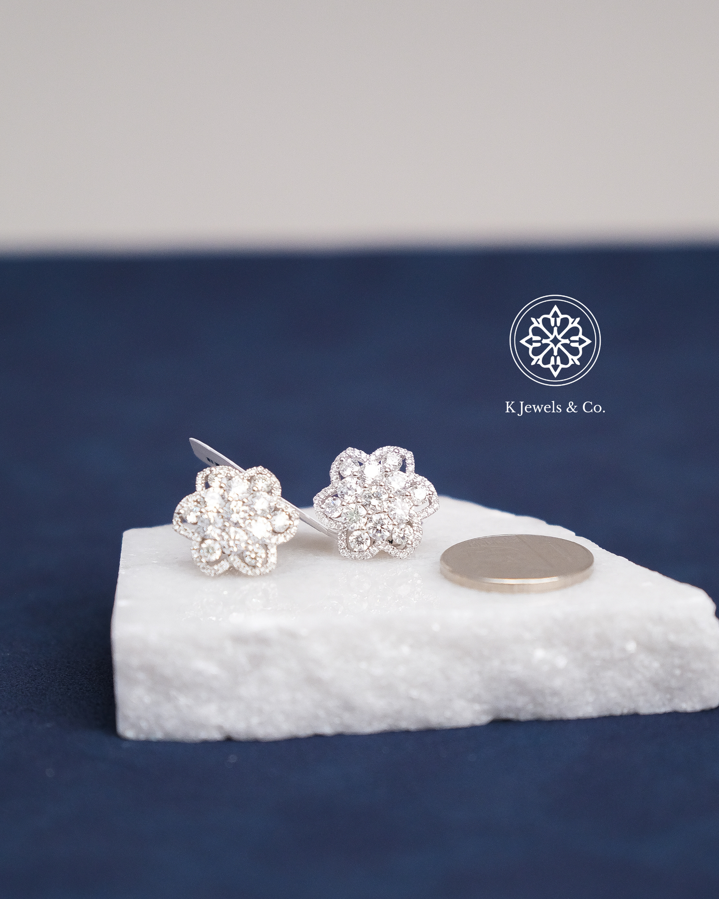 Flower Diamond Earrings