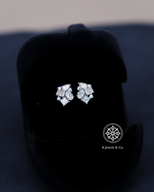 Multishape Cluster Earrings w/ GIA