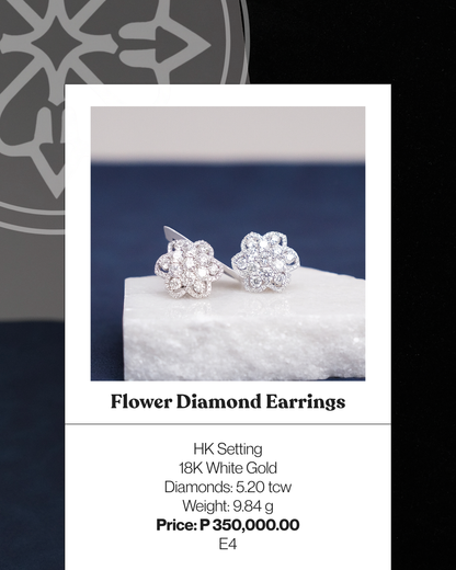 Flower Diamond Earrings