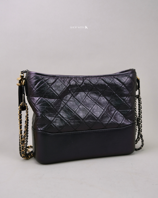 Chanel Medium Gabrielle Iridescent Blue Green