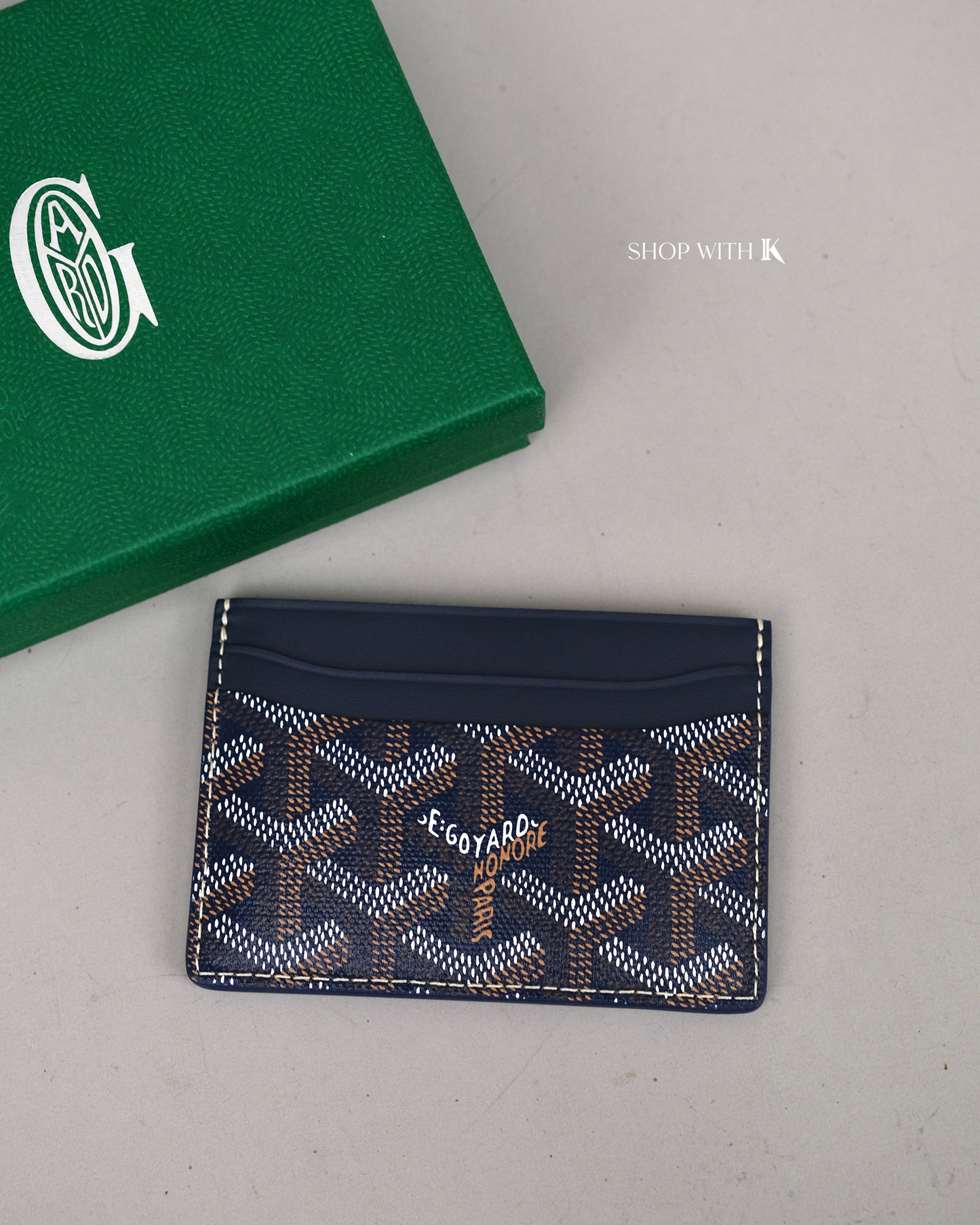 Goyard Slip Cardcase Blue