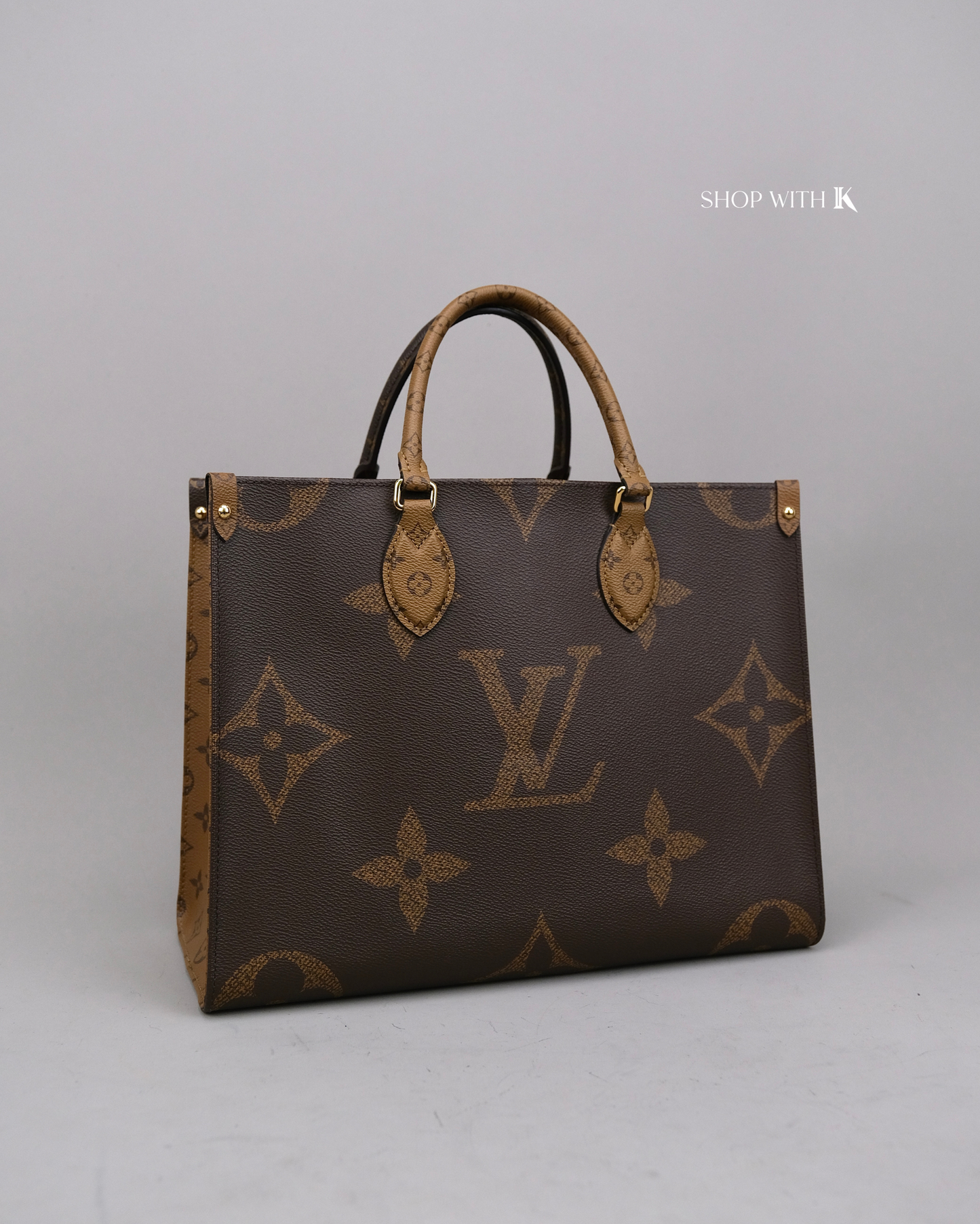 Louis Vuitton On the Go MM Tote Bag Reverse Monogram