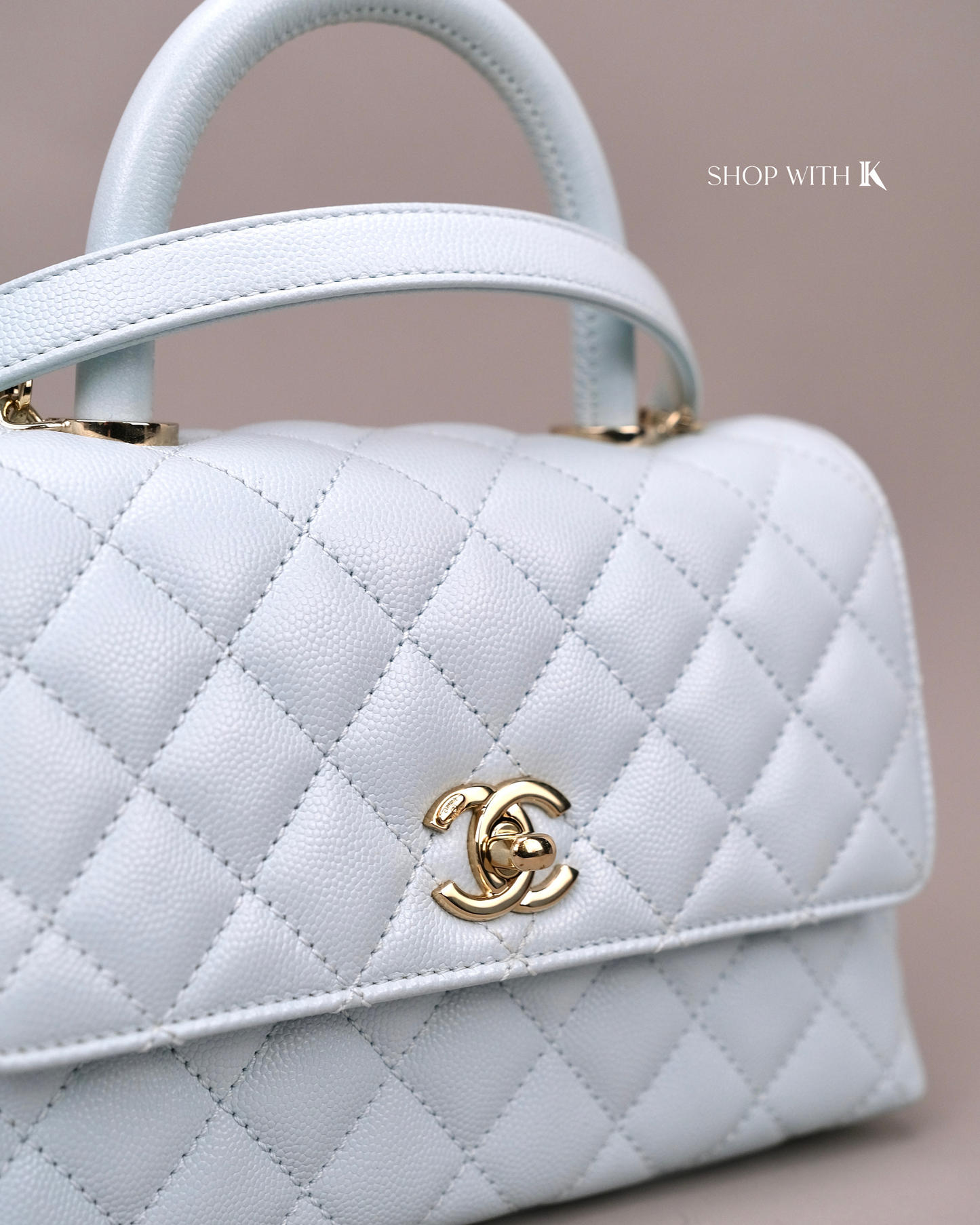 Chanel Small Coco Light Blue CGHW