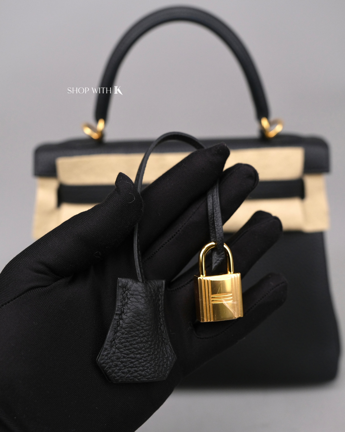 Hermes Kelly 25 Noir GHW