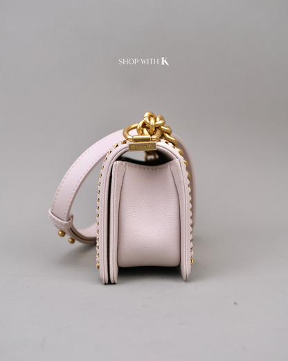 Chanel Boy Chain Around Flap Light Pink GHW
