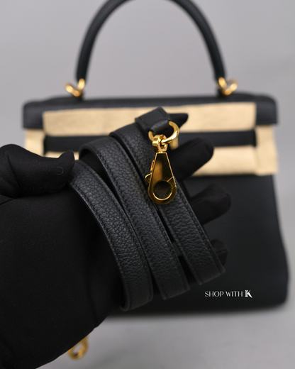 Hermes Kelly 25 Noir GHW