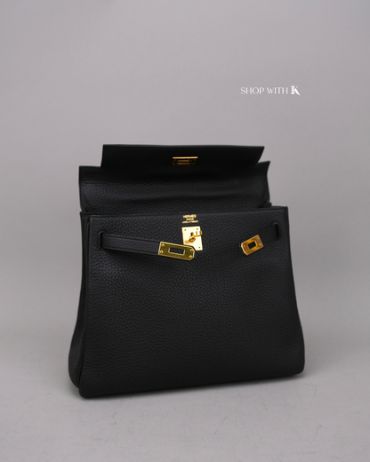 Hermes Kelly 25 Noir GHW