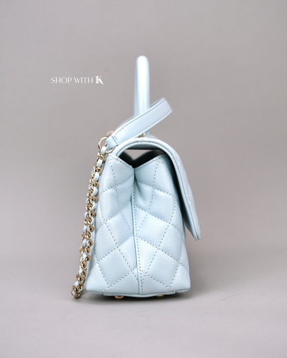 Chanel Small Coco Light Blue CGHW