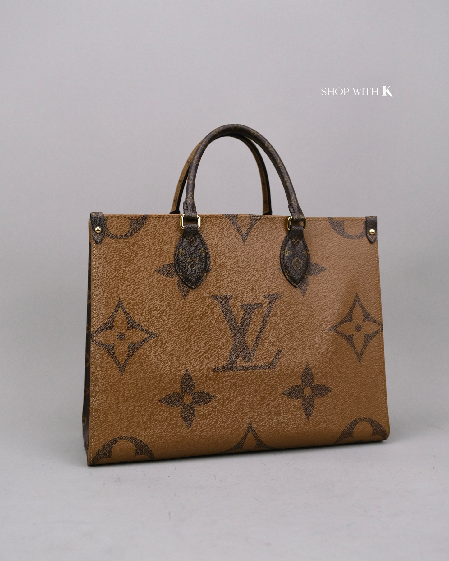 Louis Vuitton On the Go MM Tote Bag Reverse Monogram
