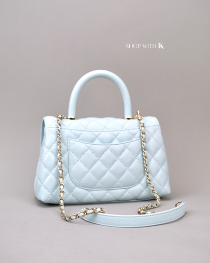 Chanel Small Coco Light Blue CGHW