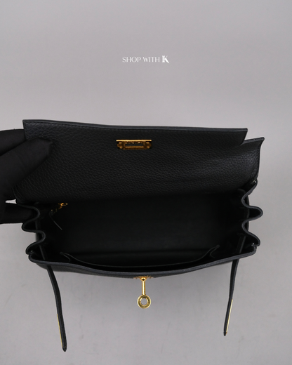 Hermes Kelly 25 Noir GHW